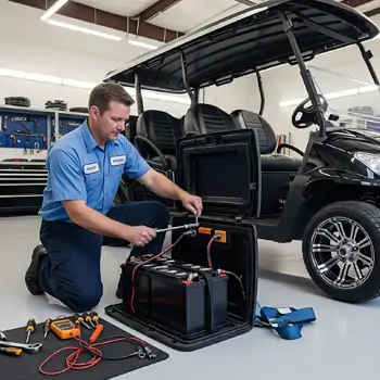 Diagnosing golf cart batteries